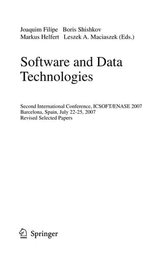 Tapa de Software and data technologies