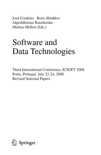 Tapa de Software and Data Technologies