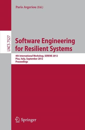 Tapa de Software Engineering for Resilient Systems