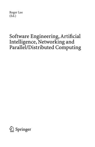 Tapa de Software Engineering, Artificial Intelligence, Networking and Parallel/Distributed Computing