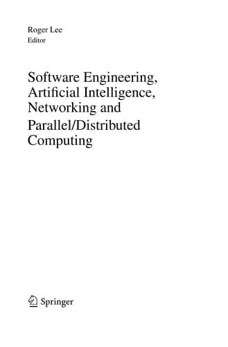 Tapa de Software Engineering, Artificial Intelligence, Networking and Parallel/Distributed Computing