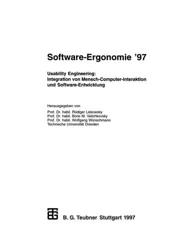 Tapa de Software-Ergonomie '97