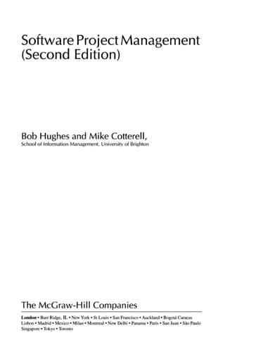 Tapa de Software project management