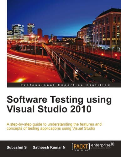 Tapa de Software testing using Visual Studio 2010