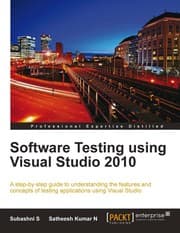 Tapa de Software testing using Visual Studio 2010