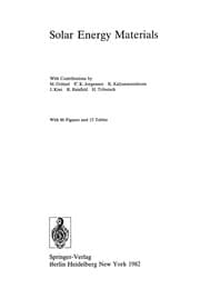 Tapa de Solar energy materials