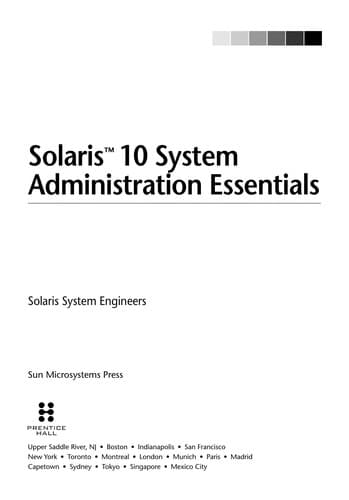 Tapa de Solaris 10 system administration essentials