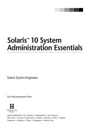 Tapa de Solaris 10 system administration essentials
