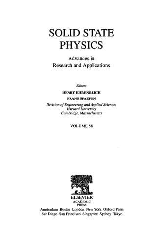 Tapa de Solid State Physics, 58