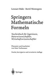 Tapa de Springers Mathematische Formeln