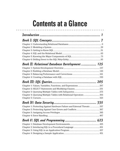 Tapa de SQL all-in-one for dummies