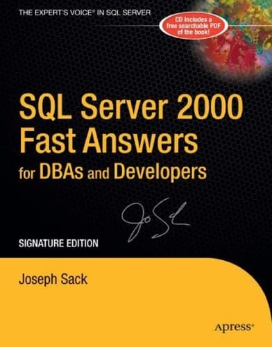Tapa de SQL server 2000 fast answers