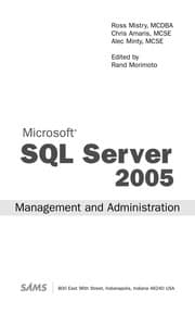 Tapa de SQL Server 2005 management and administration