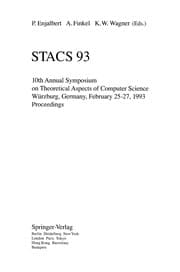 Tapa de STACS '93, 10th Annual Symposium Proceedings on Theoretical Aspects of Computer Science, Wurzburg, Germany, February 25-27,1993