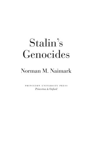Tapa de Stalin's genocides