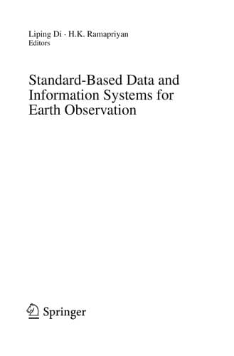 Tapa de Standard-based data and information systems for earth observation
