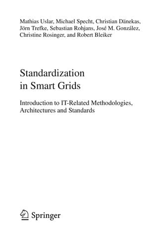 Tapa de Standardization in Smart Grids