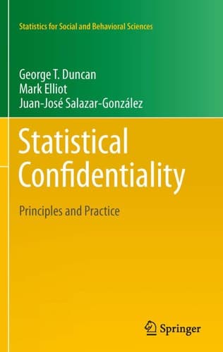 Tapa de Statistical confidentiality