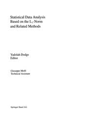 Tapa de Statistical Data Analysis Based on the L1-Norm and Related Methods