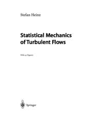 Tapa de Statistical Mechanics of Turbulent Flows