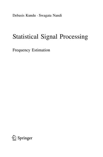 Tapa de Statistical Signal Processing
