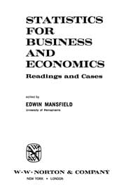 Tapa de Statistics for business and economics