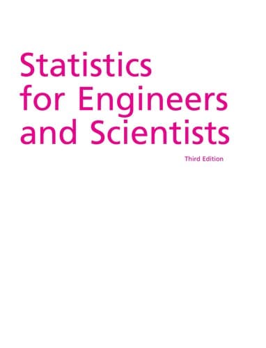 Tapa de Statistics for engineers and scientists