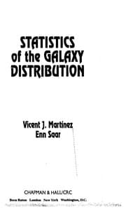 Tapa de Statistics of the galaxy distribution