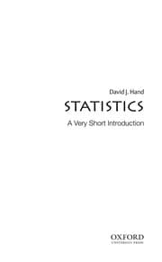 Tapa de Statistics