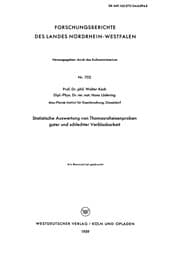 Tapa de Statistische Auswertung von Thomasroheisenproben guter und schlechter Verblasbarkeit