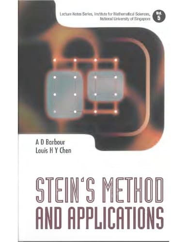 Tapa de Stein's method and applications