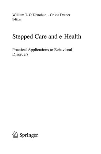 Tapa de Stepped care and e-health