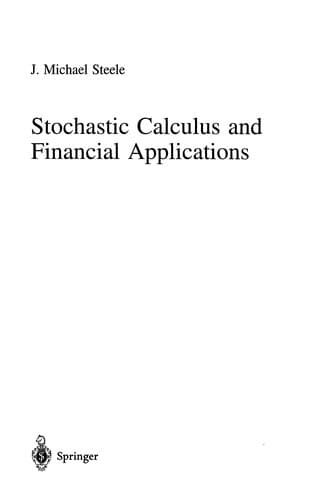 Tapa de Stochastic Calculus and Financial Applications