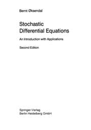 Tapa de Stochastic Differential Equations