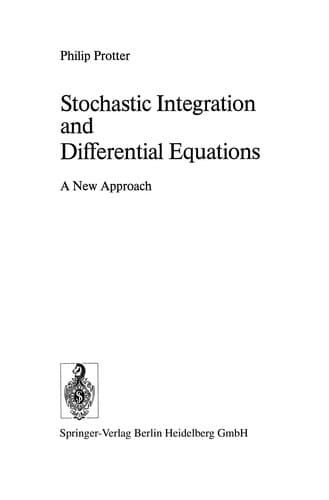 Tapa de Stochastic Integration and Differential Equations