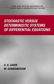 Tapa de Stochastic versus deterministic systems of differential equations