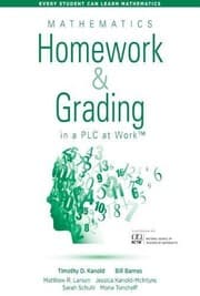 Tapa de Mathematics Homework and Grading in a PLC at WorkTM (Math Homework and Grading Practices that Drive Student Engagement and Achievement) (Every Student Can Learn Mathematics)