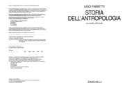 Tapa de Storia dell'antropologia