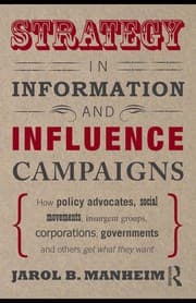 Tapa de Strategy in information and influence campaigns