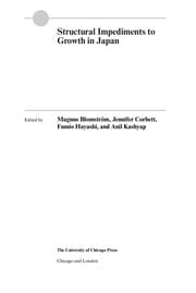 Tapa de Structural impediments to growth in Japan