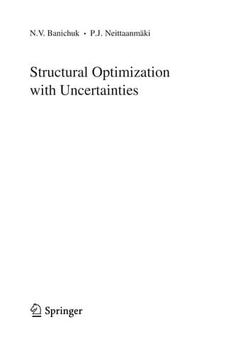 Tapa de Structural optimization with uncertainties