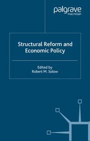 Tapa de Structural reform and economic policy
