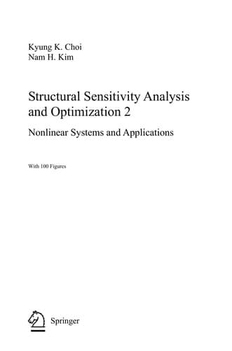 Tapa de Structural sensitivity analysis and optimization