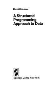 Tapa de A Structured Programming Approach to Data