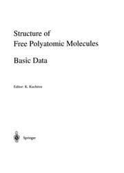Tapa de Structure Of Free Polyatomic Molecules