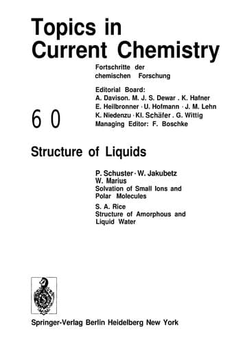 Tapa de Structure of liquids