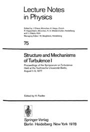 Tapa de Structure and Mechanisms of Turbulence I