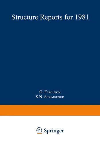 Tapa de Structure Reports for 1981