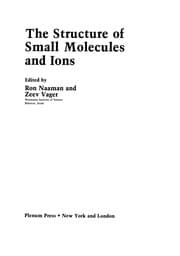 Tapa de The Structure of Small Molecules and Ions