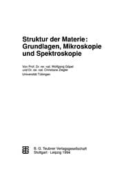 Tapa de Struktur der Materie: Grundlagen, Mikroskopie und Spektroskopie